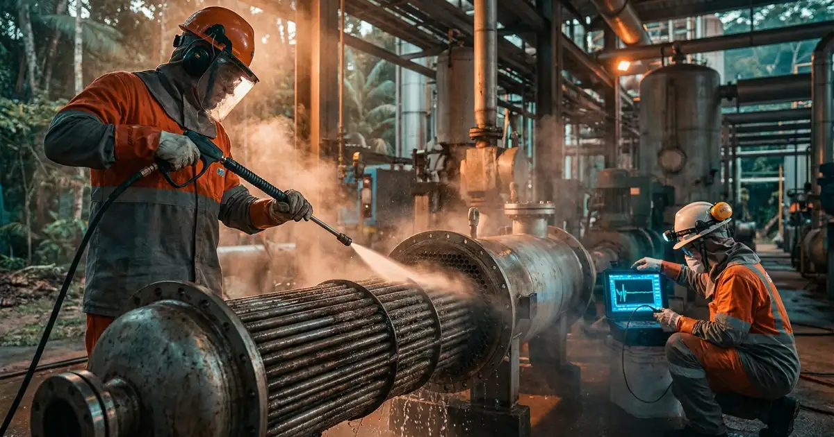 Manutenção de Trocadores de Calor: Limpeza, Teste de Estanqueidade e Retubagem — Solutec AM Manaus