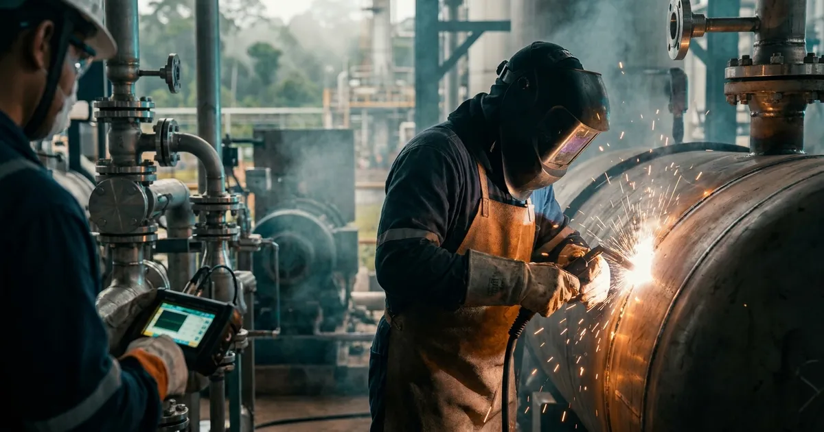 Reparo de Solda em Vasos de Pressão e Tubulação: ASME PCC-2 na Prática — Solutec AM Manaus